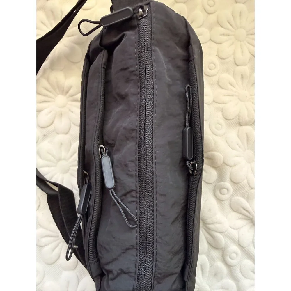 Lightweight Waterproof Nylon Toast Crossbody Bag Multi Compartments Shoulder Bag